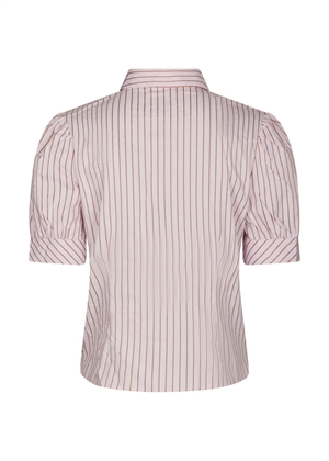 Frannie structure stripe skjorte Light Pink Neo Noir